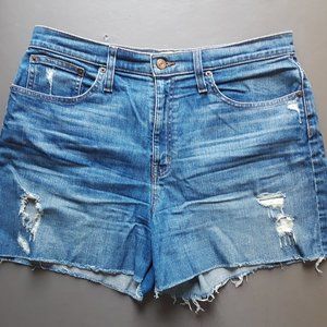 J Crew Distressed Cut Off Jean Shorts Size 32